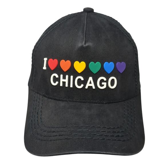 Robin Ruth Chicago Hat Robin Ruth | Accessories | I Love Chicago Strapback 5 Panel Cap Black ...